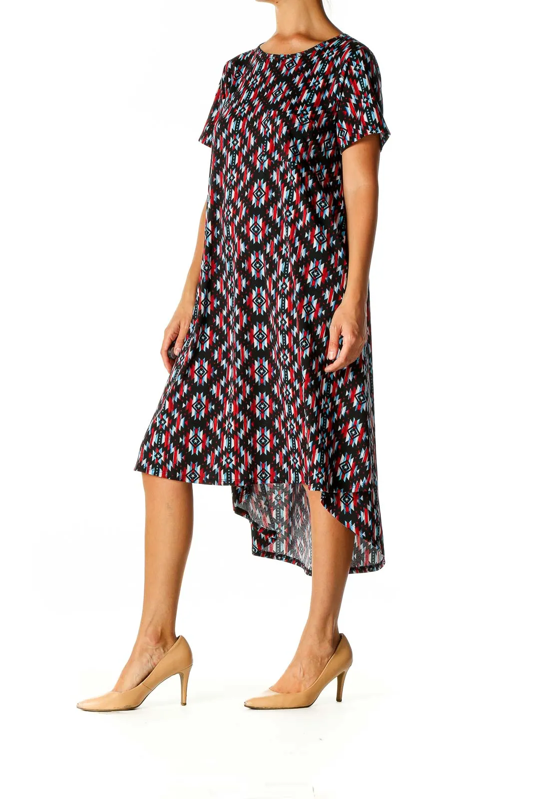 Black Bohemian A-Line Dress