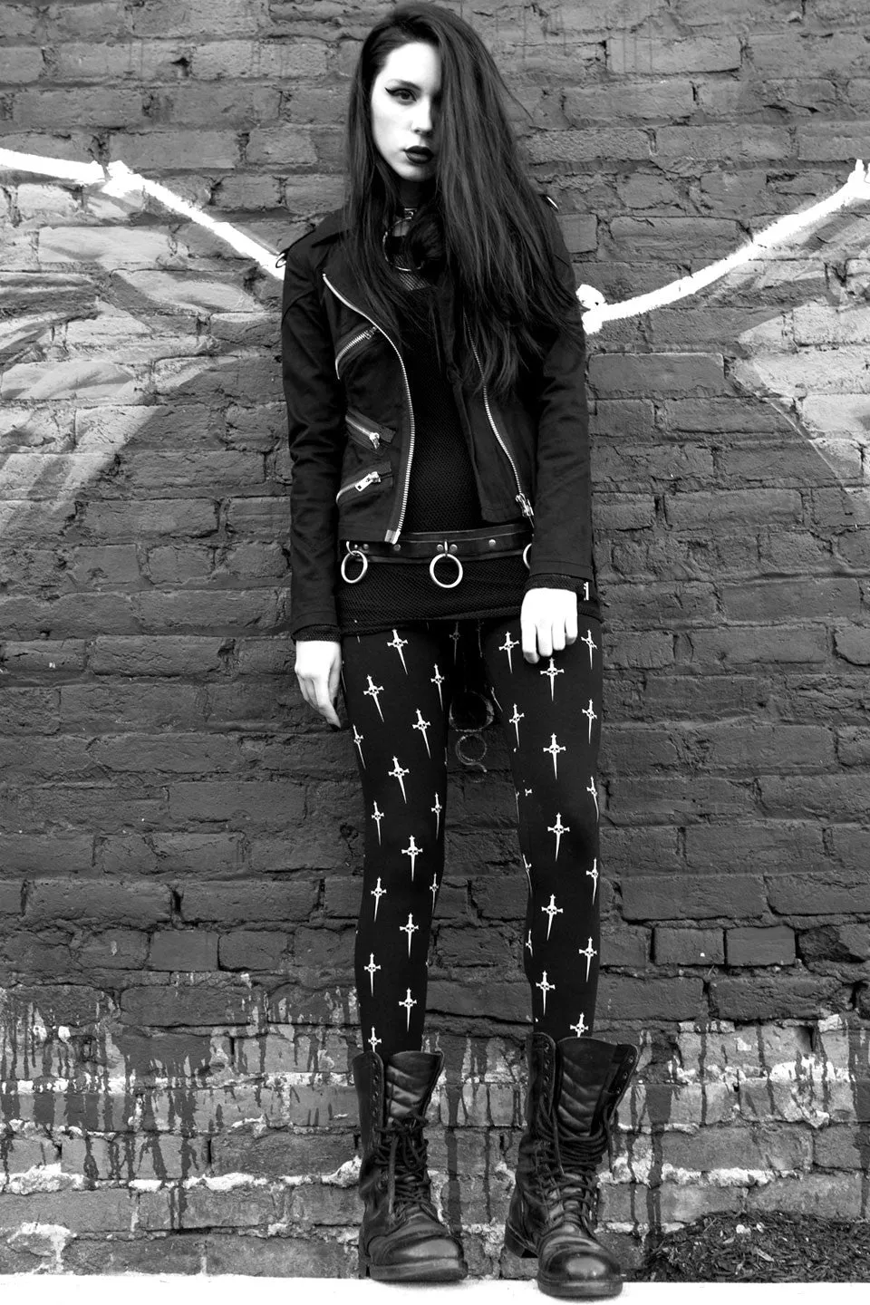 Dagger Print Leggings