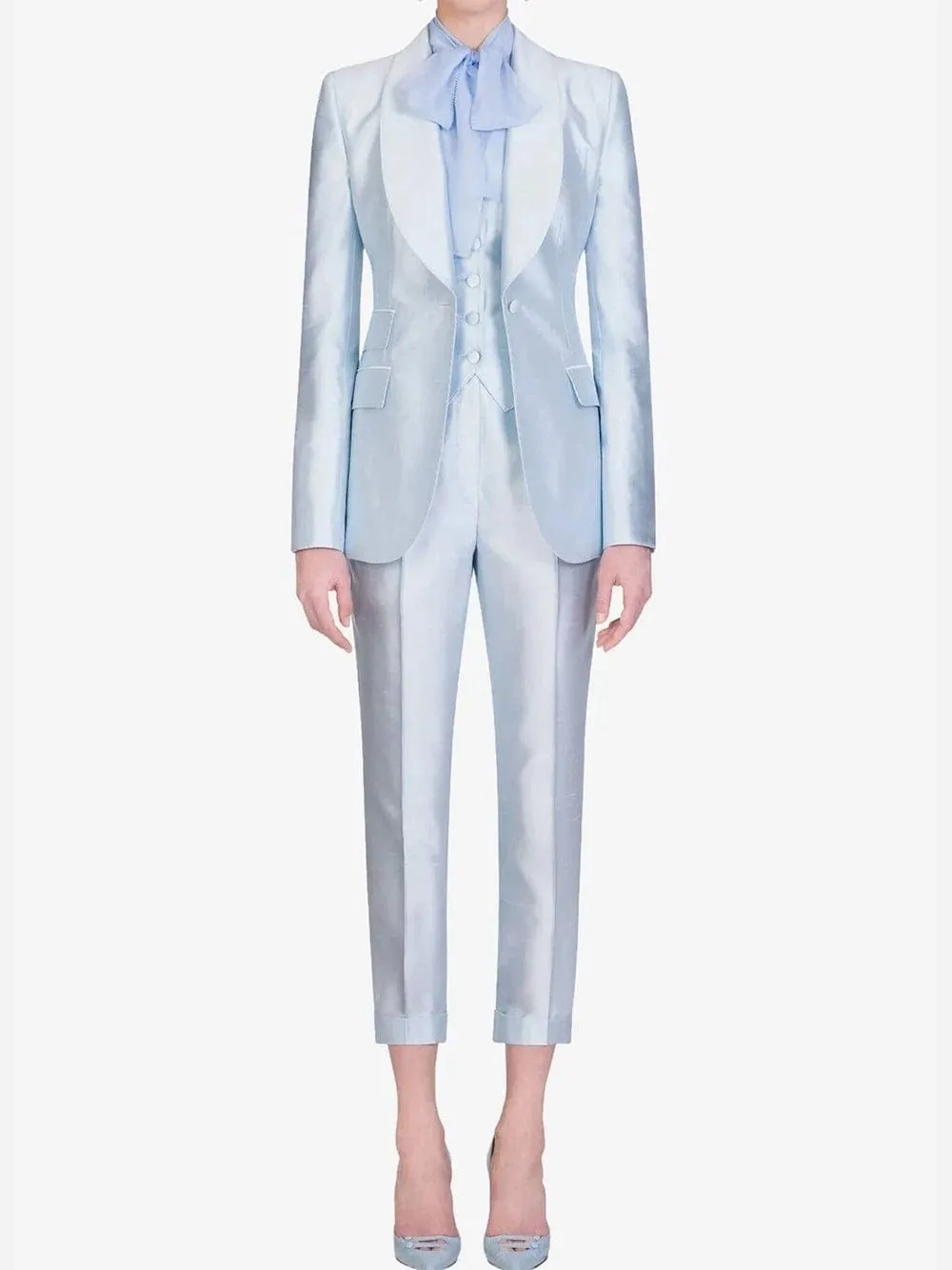High-Waist Tailored Trousers