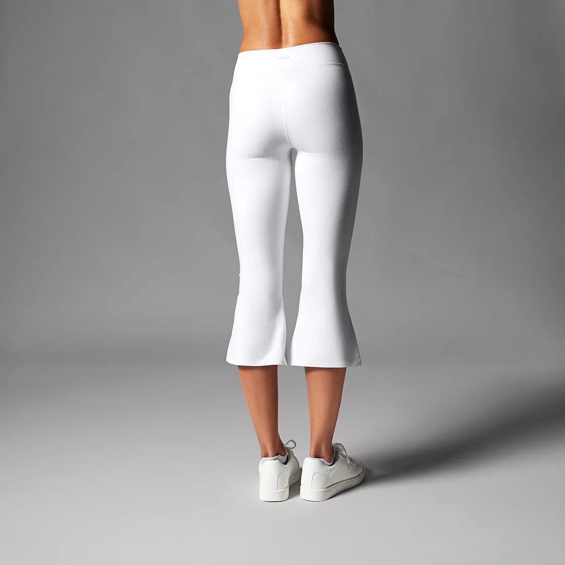 High Waisted Crop Flare Leggings