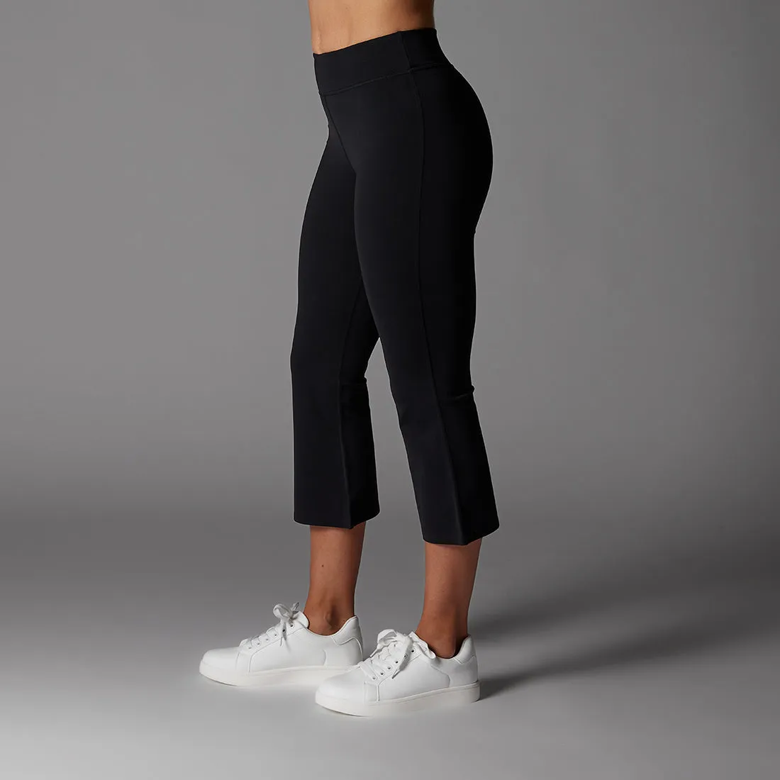 High Waisted Crop Flare Leggings