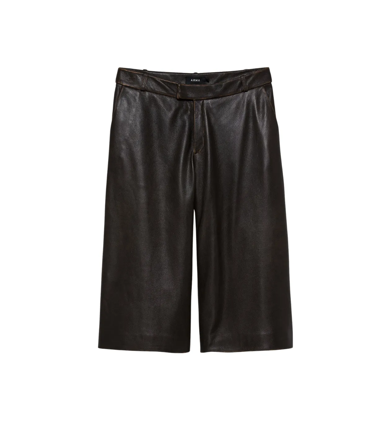 Jina Lamb Vintage Shorts in Brown