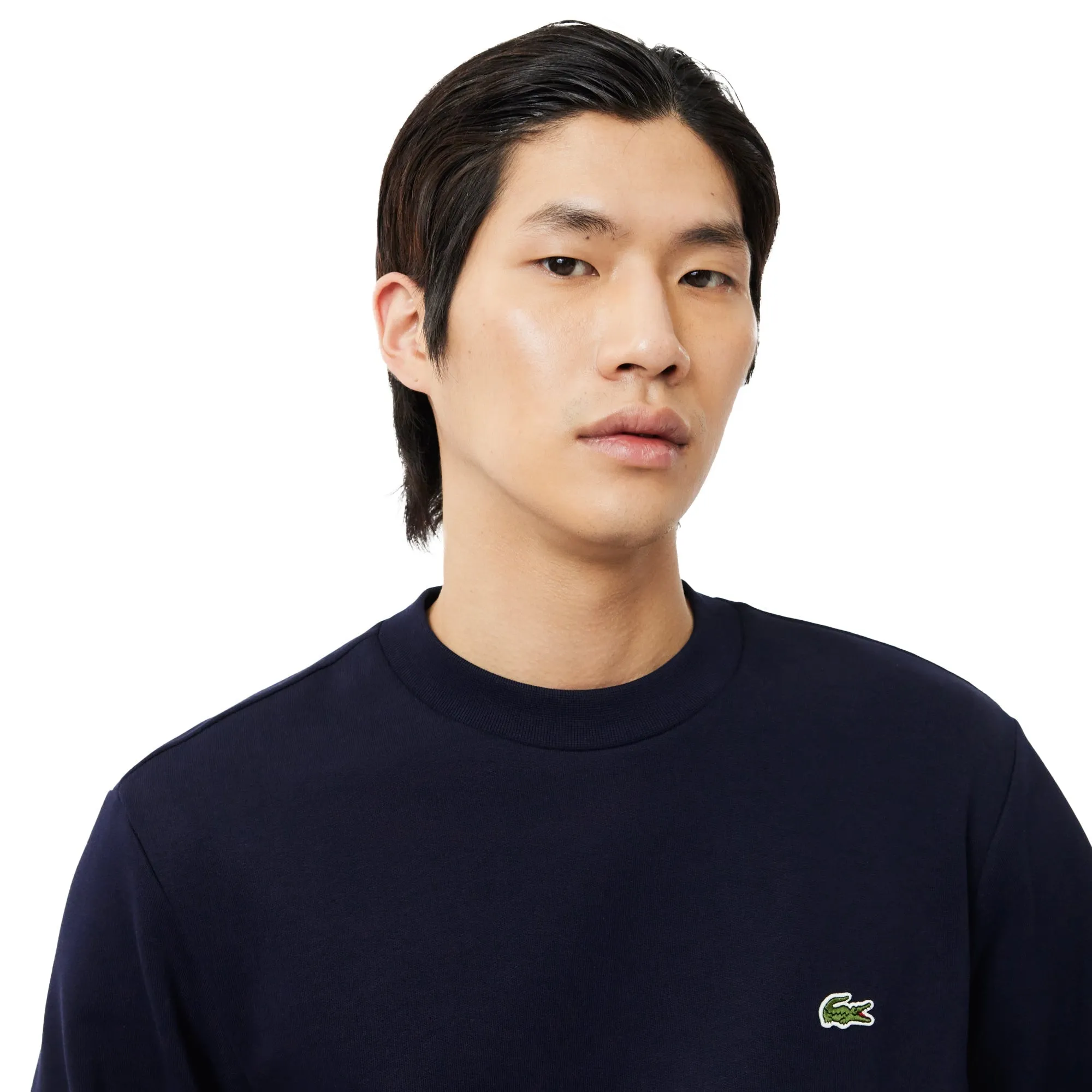 Lacoste Fleece Crew Sweatshirt Midnight Blue