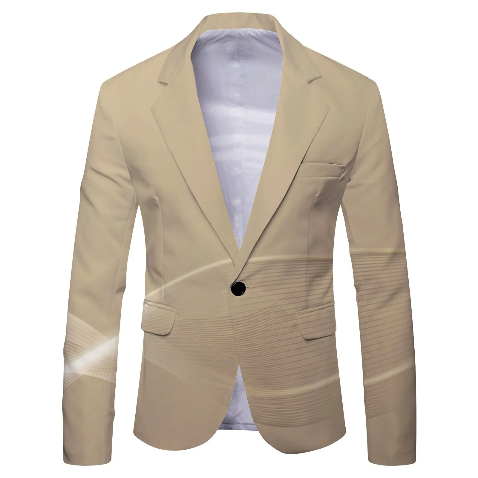 Mens Casual  Check Print Blazer