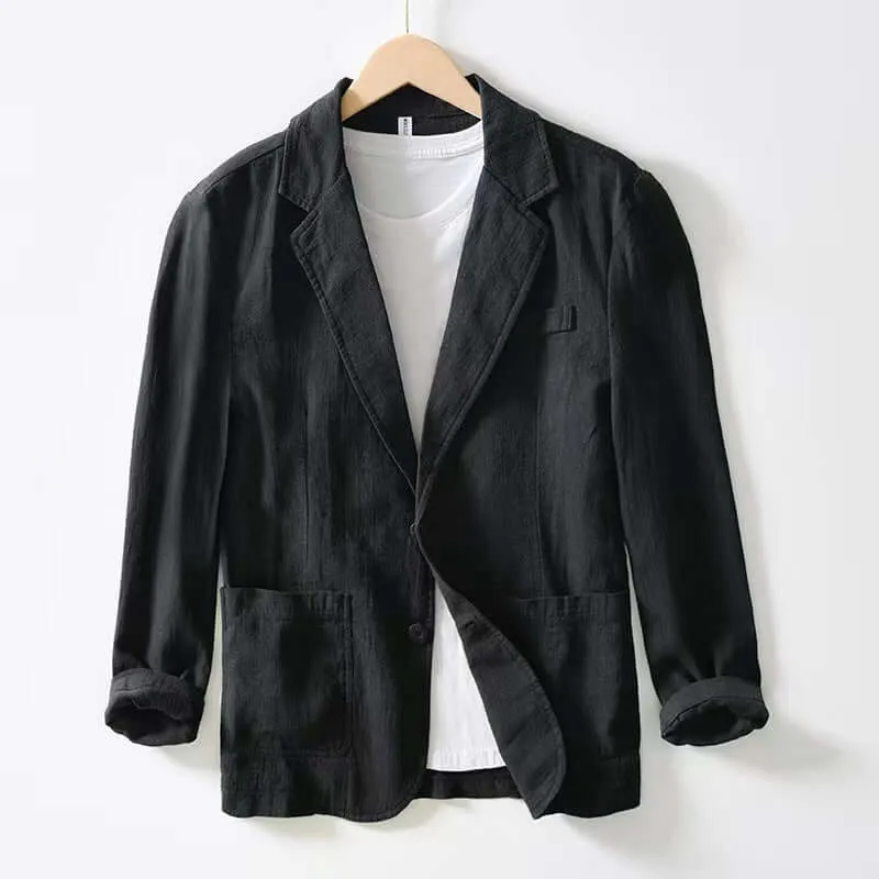 Men's Casual Two-Button Blazer Jacket