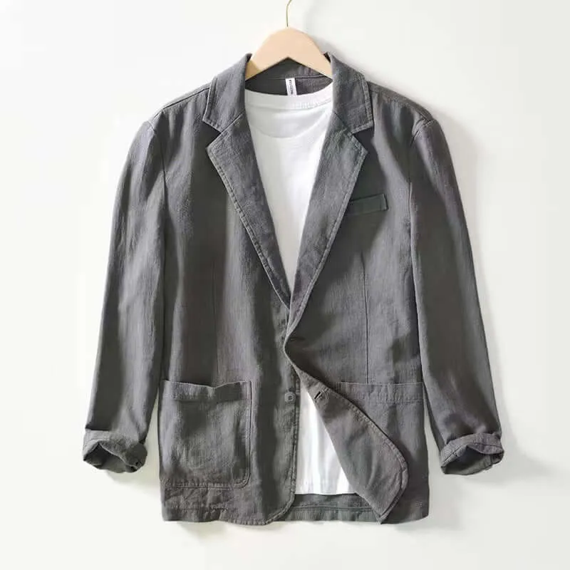 Men's Casual Two-Button Blazer Jacket