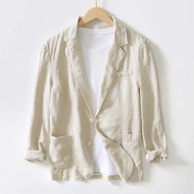 Men's Casual Two-Button Blazer Jacket