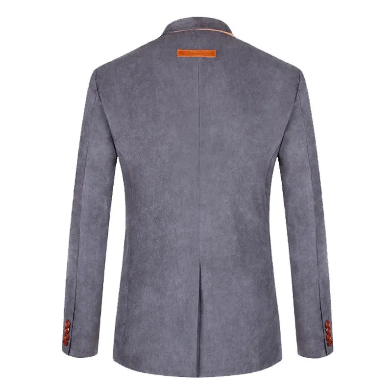 Men's Single Breasted Slim Casual Solid Blazer