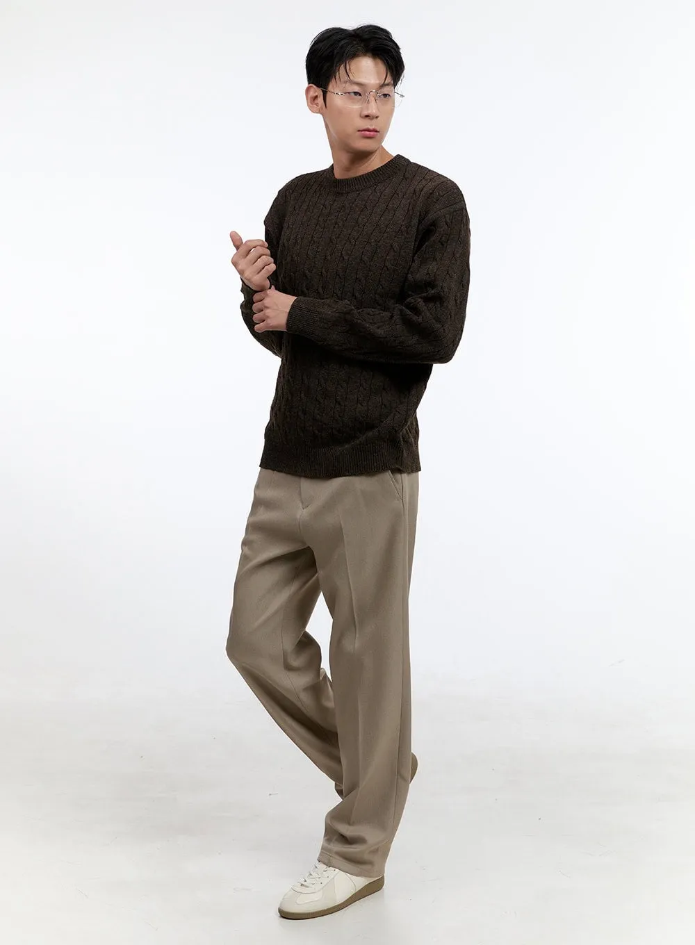 Men's Solid Tailored Pants IG428