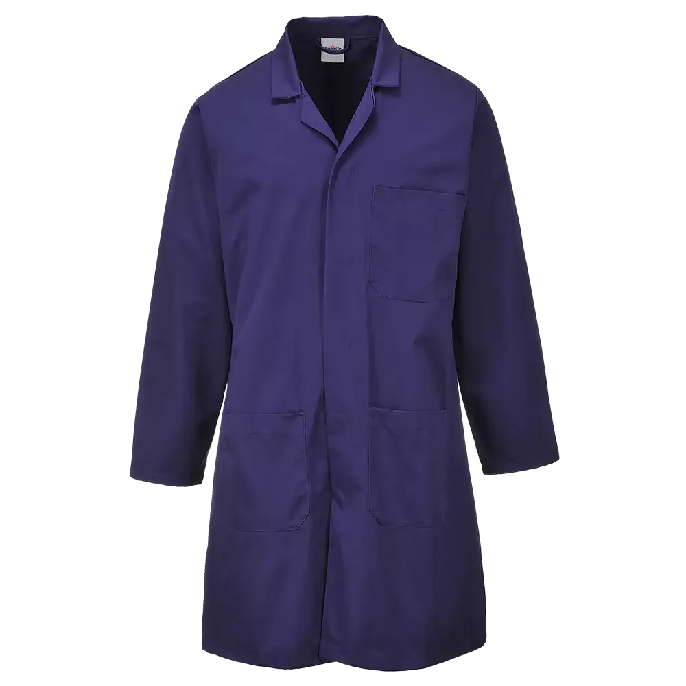 Navy Dust Coat Long Sleeve