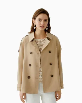Oui - Short Trench Jacket