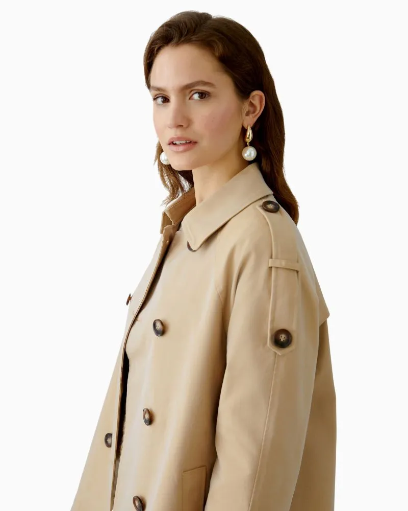 Oui - Short Trench Jacket