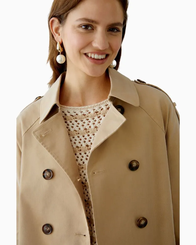 Oui - Short Trench Jacket