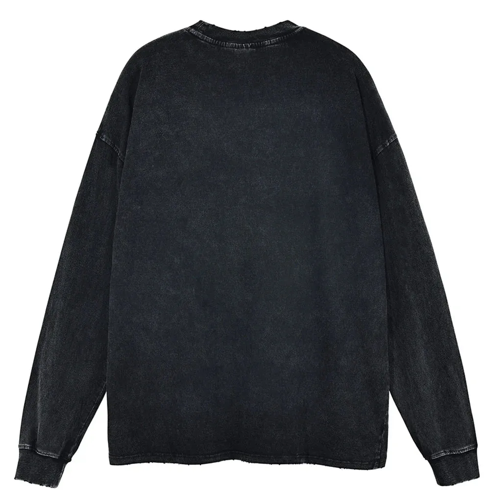 "ANGELS AND DEMONS" - Neon Genesis Evangelion Vintage / Acid Washed Sweatshirts