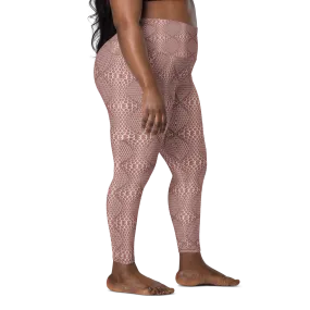 Recursia Illusions Game Leggings With Pockets In Pink