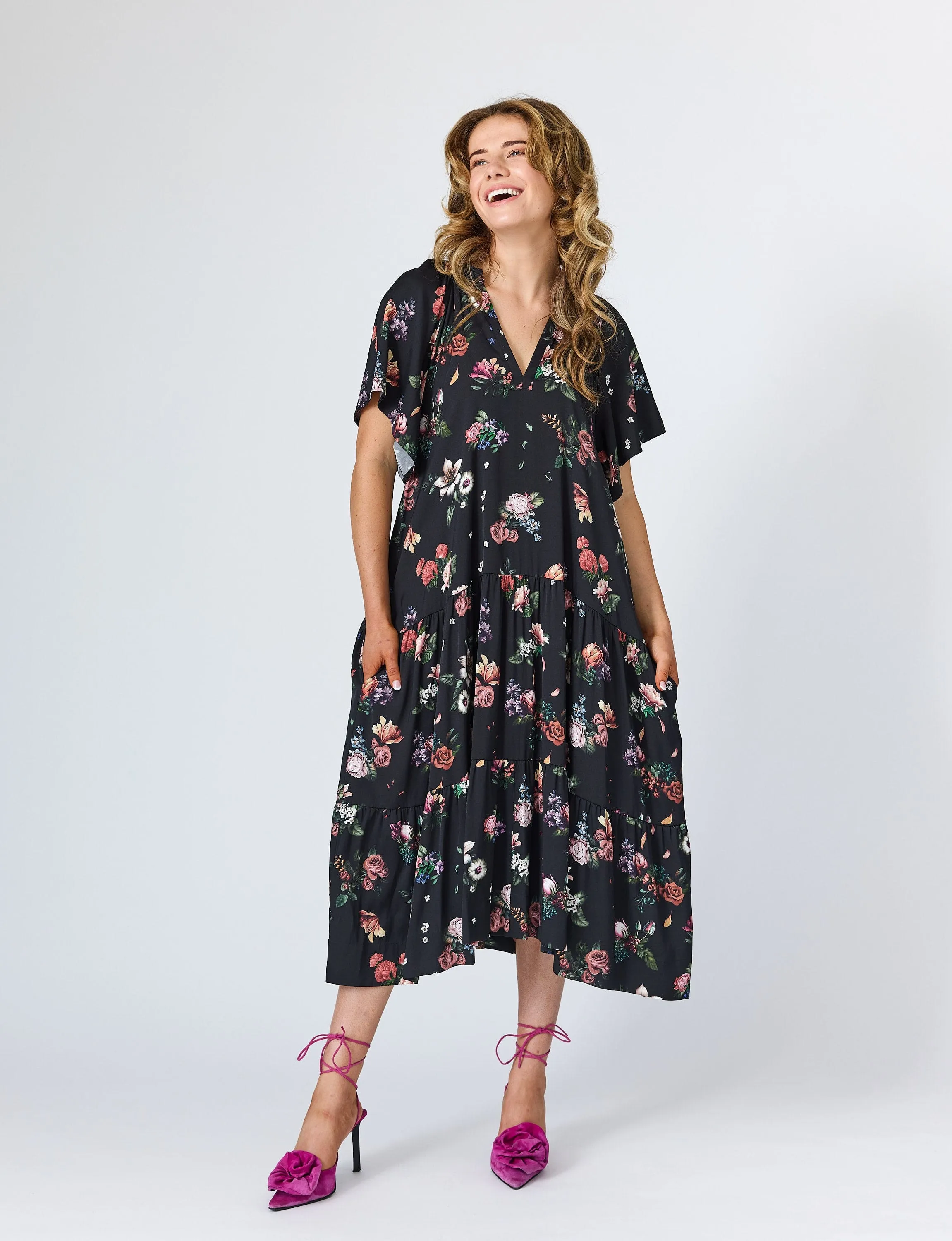 Sarah Maxi Dress in Black