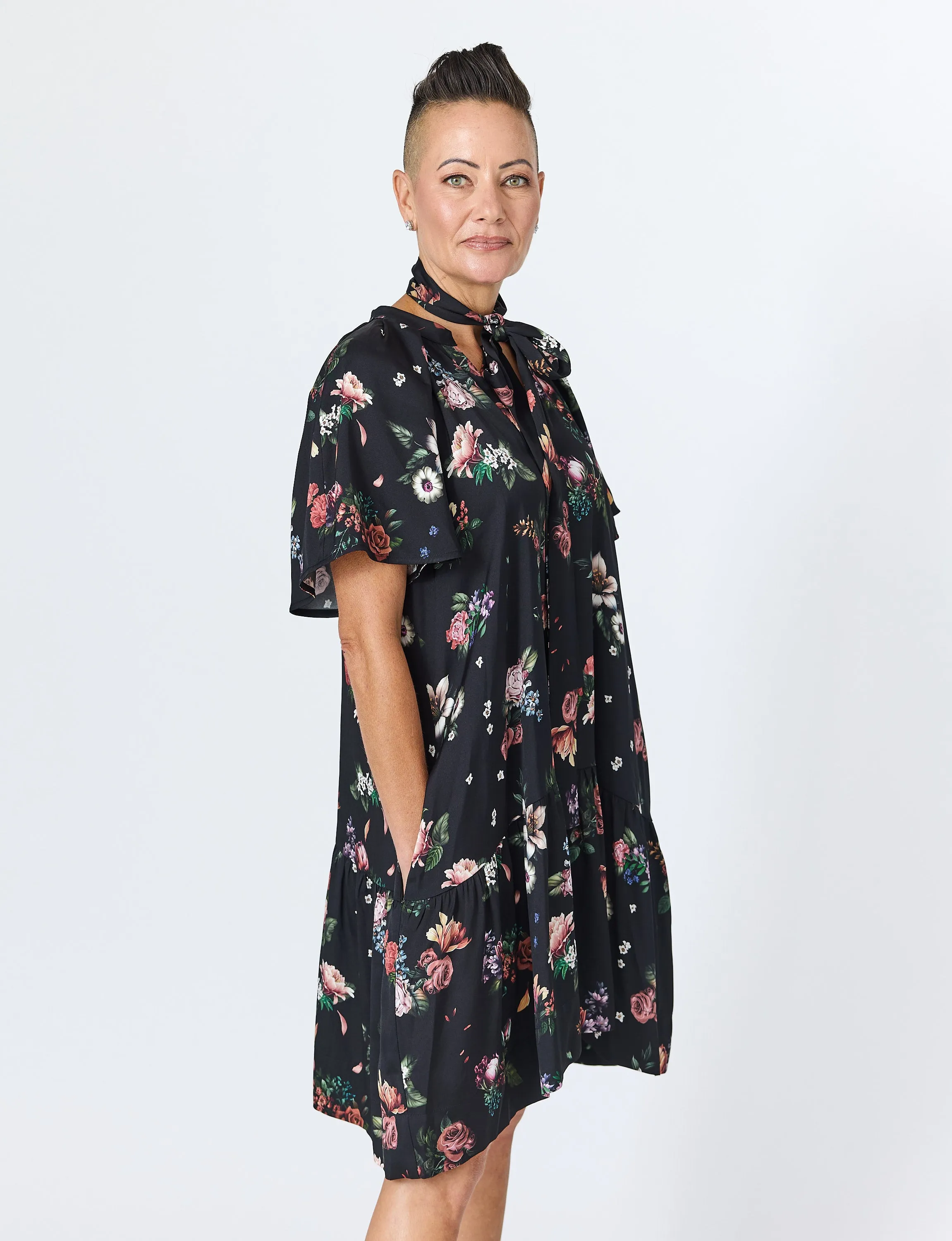 Sarah Mini Dress in Black