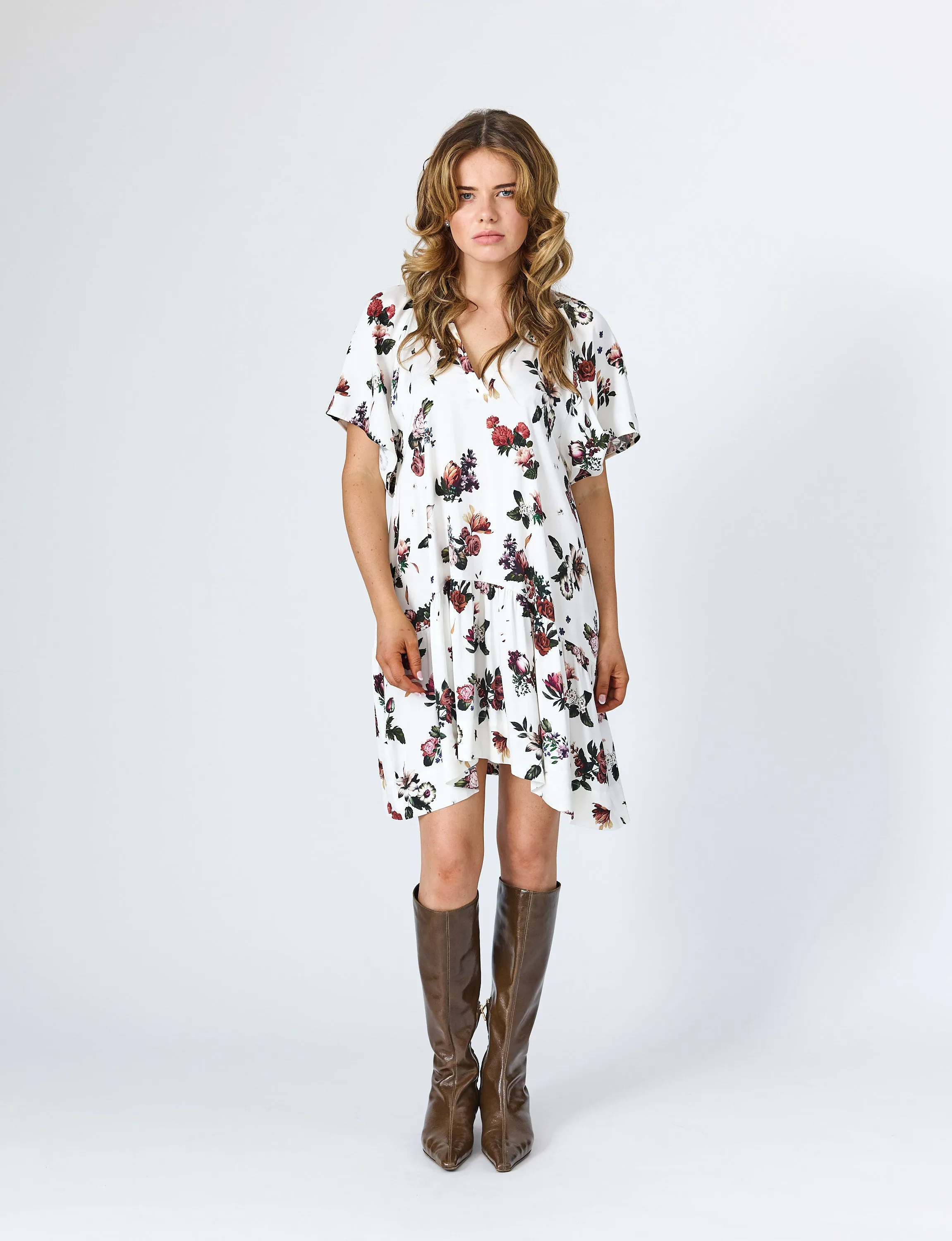 Sarah Mini Dress in White