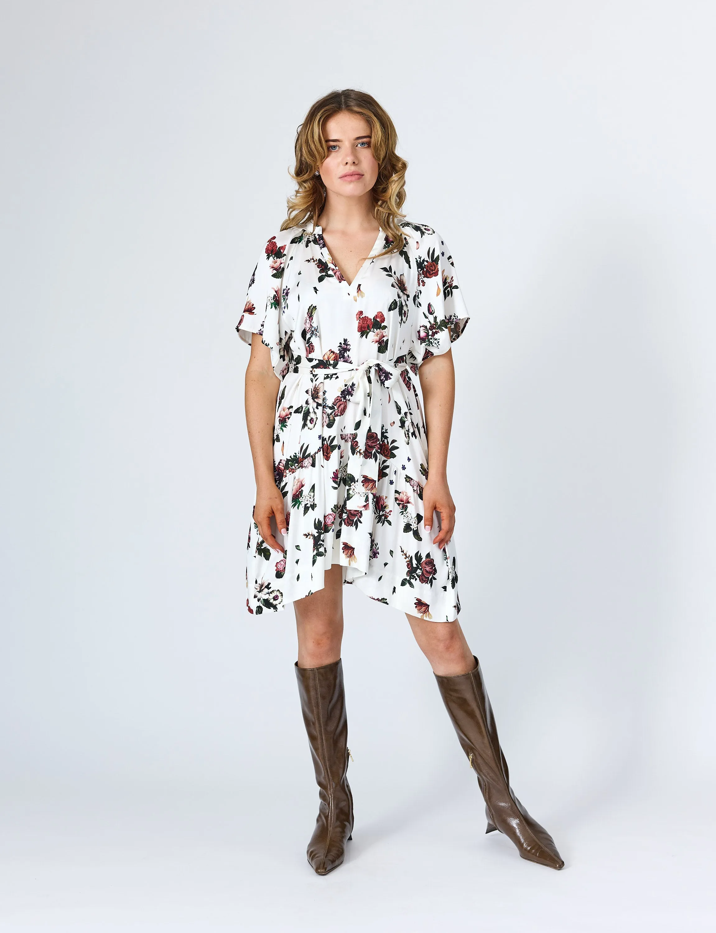 Sarah Mini Dress in White