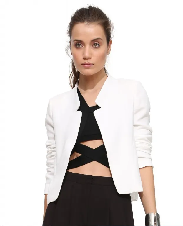Short Blazer Coat Candy Color Casual Suit Blazer and Jacket Solid Slim