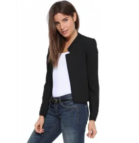 Short Blazer Coat Candy Color Casual Suit Blazer and Jacket Solid Slim