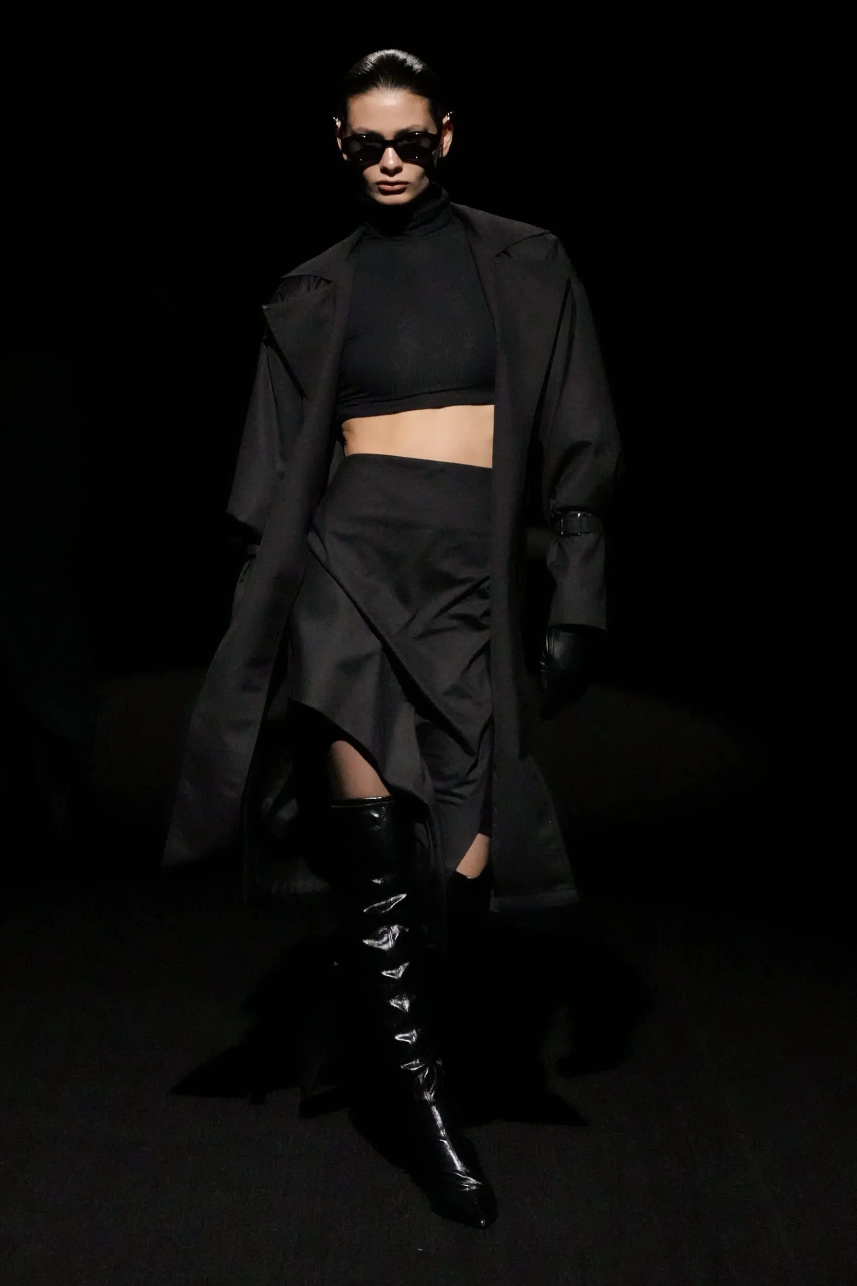 TRENCH IN BLACK