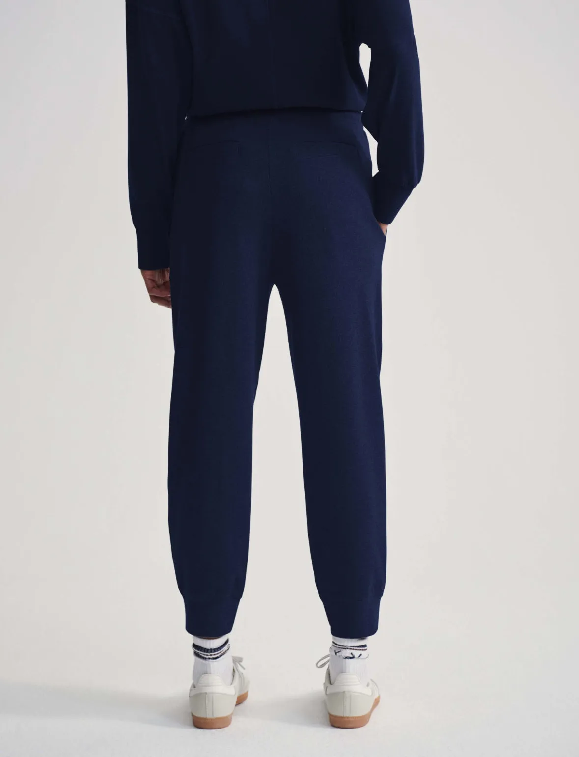 Varley Brushed Fleece Navy Pant 25