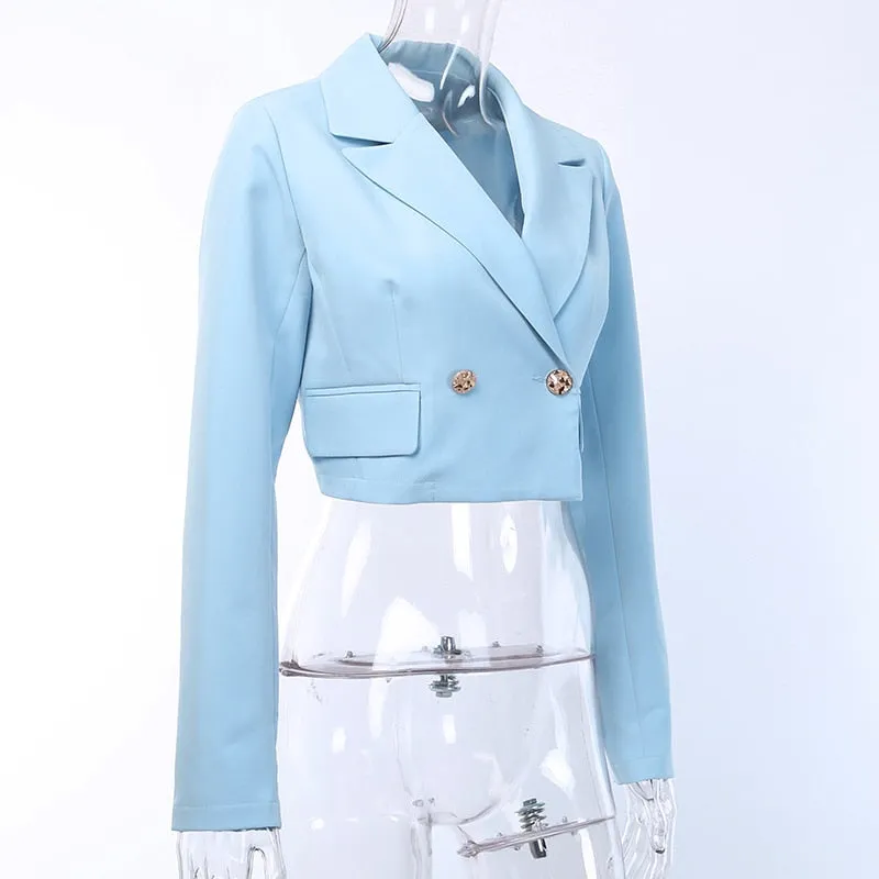 Women's Autumn Casual Cropped Blazer