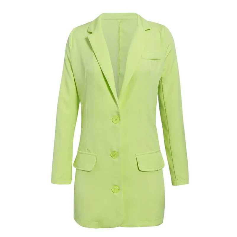 Women's Spring/Autumn Casual Polyester Long-Sleeved Blazer